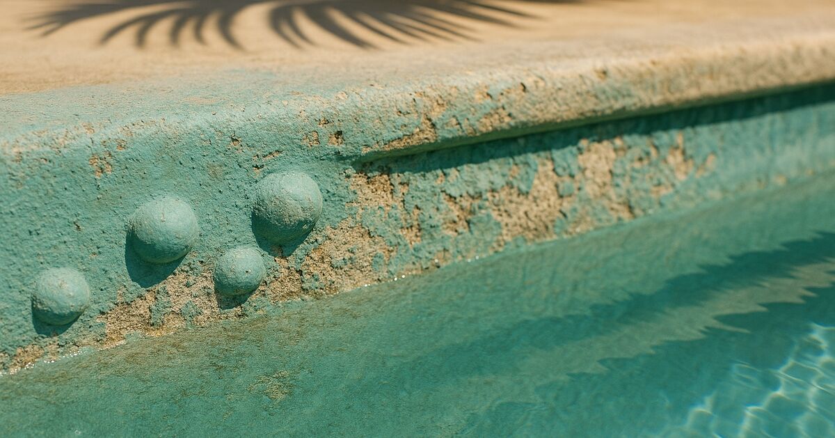 What causes pool surface blistering, and why Gulf-coast pools see it more