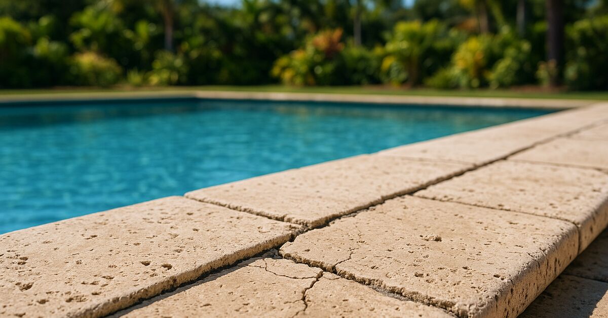 Why pool coping grout fails faster on Longboat Key - and which replacement materials hold up