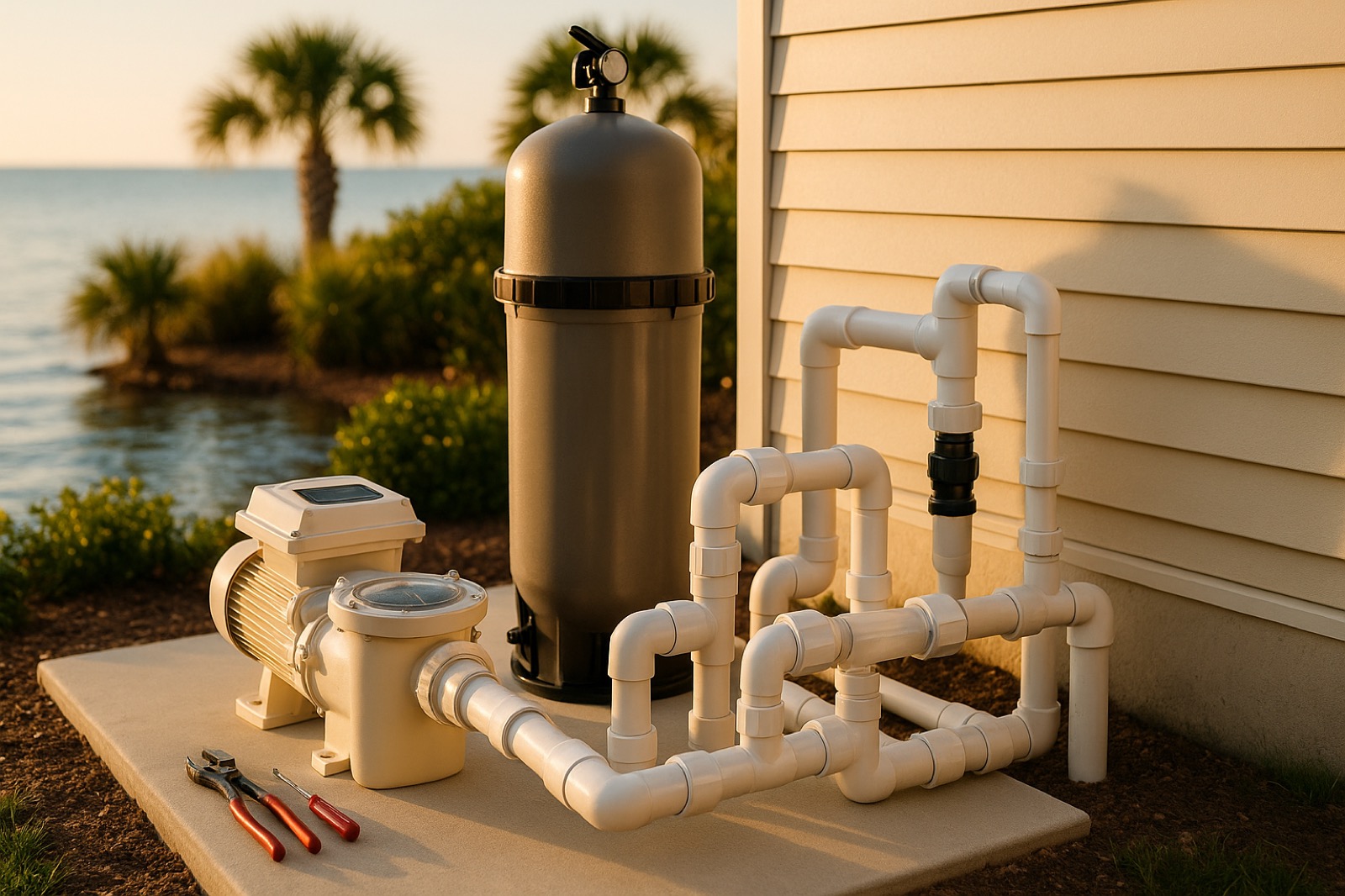 Equipment Repair & Replacement for Sarasota barrier-island pools