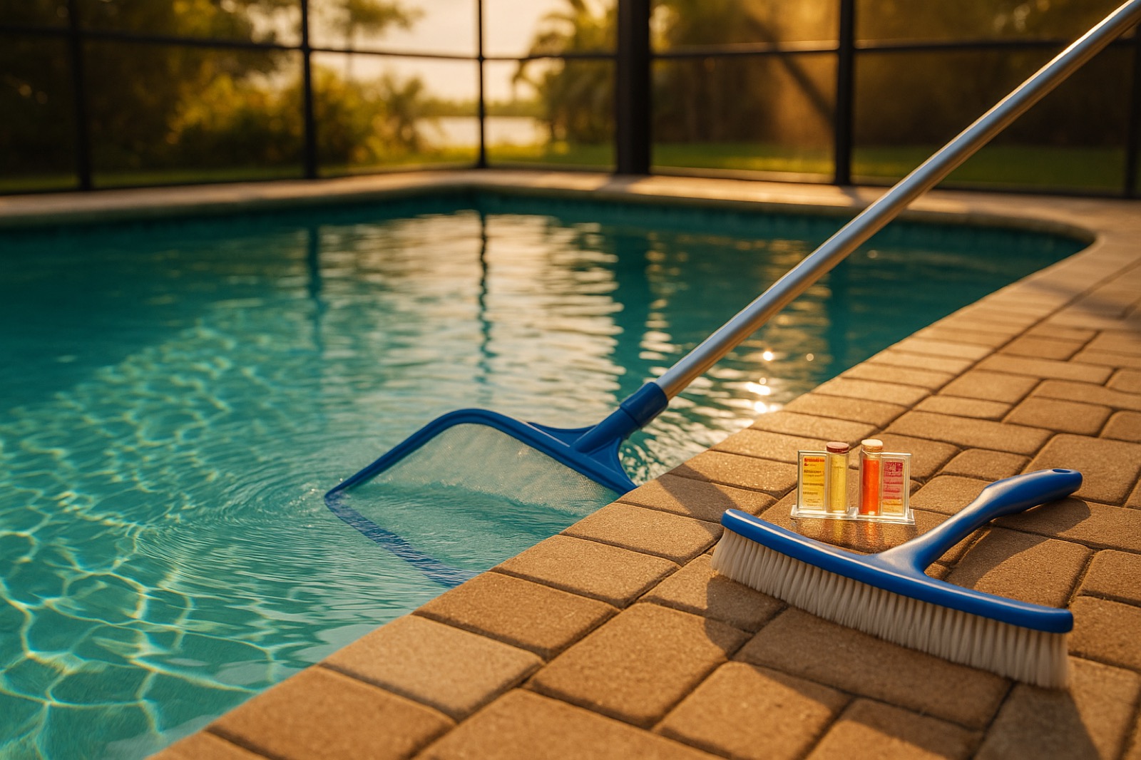 Weekly Cleaning & Water Care for Sarasota barrier-island pools
